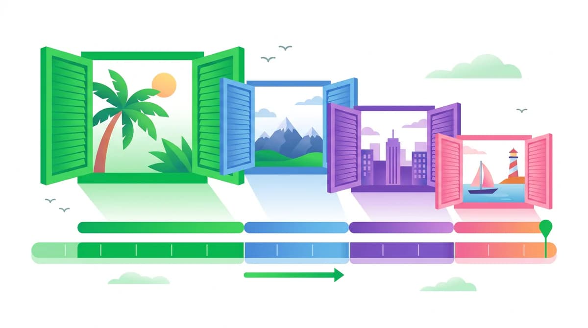 Booking Windows Decoded: ARP, RARP, Standard, Express — A Visual Timeline